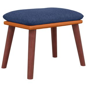 vidaXL Fotpall bl&aring; 45x29,5x35 cm tyg och konstl&auml;der