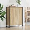 vidaXL Skosk&aring;p med lagring Sonoma 79 x 36 x 100 cm Konstruerat tr&auml;