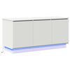 vidaXL TV-sk&aring;p med LED -remsljus Vit 100 x 38 x 49 cm Konstruerat tr&auml;