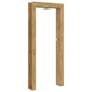vidaXL Utomhus Dusch 226 cm Massiv akaciatr&auml; och rostfritt st&aring;l Vit