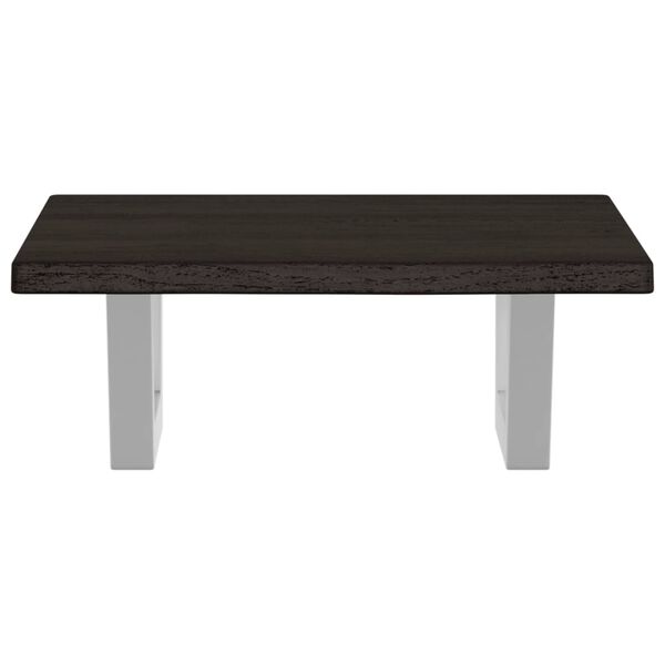 vidaXL V&auml;ggmonterad handfatshylla st&aring;l och massiv ek