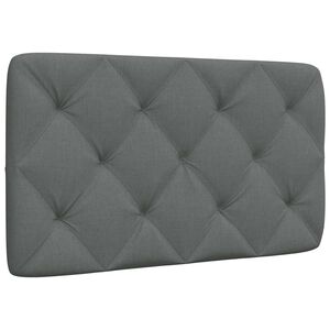 vidaXL Headboard Cushion Dark Grey 80 cm Fabric