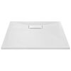 vidaXL Duschkar SMC vit 90x70 cm