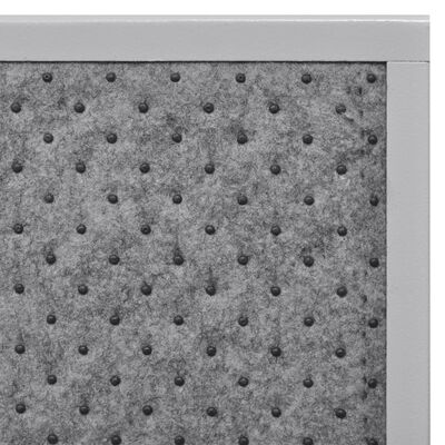 Infraröd panelvärmare i ljusgrå metall 400 W 82 x 55 x 2,5 cm