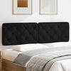 vidaXL Headboard Cushion Black 180 cm Fabric