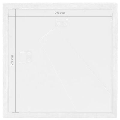 vidaXL Fotoramar 3D 3 st vit 28x28 cm för 20x20 cm foto
