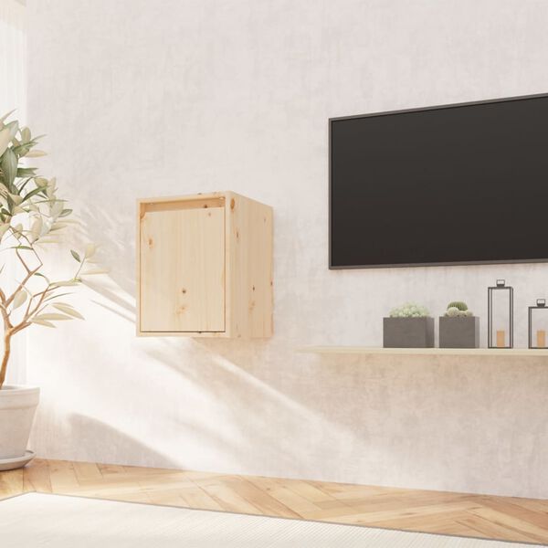 vidaXL V&auml;ggsk&aring;p 30x30x40 cm massiv furu