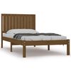 vidaXL S&auml;ngram honungsbrun massiv furu 100x200 cm