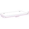 vidaXL Bordsskiva 80x40x2,5 cm bambu