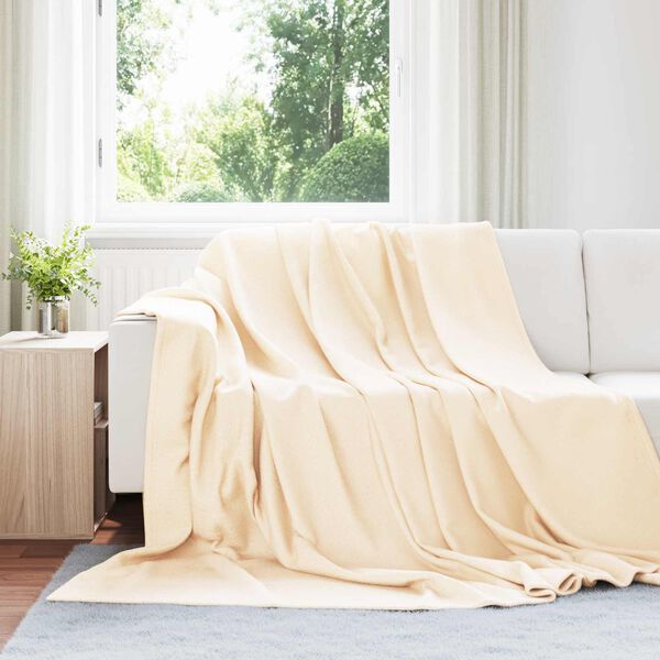 vidaXL Filtar 6 pcs Kr&auml;m 270 x 240 cm Fleece