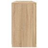 vidaXL Skänk med LED-belysning sonoma-ek 142,5x37x67 cm