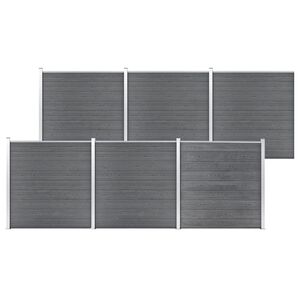 vidaXL Staketpanel WPC 1045x186 cm gr&aring;
