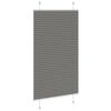 vidaXL Plisserad persienn antracit 80x100cm tyg bredd 79,4cm polyester