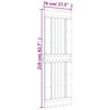 vidaXL Skjutdörr med beslag 70x210 cm massiv furu
