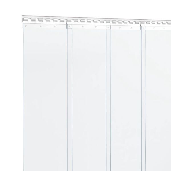 vidaXL Beslag för plastridå 4 st silver 28 cm rostfritt stål