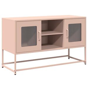 vidaXL TV-sk&aring;p rosa 100,5x39x60,5 cm st&aring;l