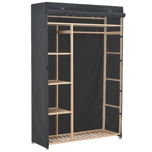 vidaXL Garderob 110x40x170 cm gr&aring; tyg