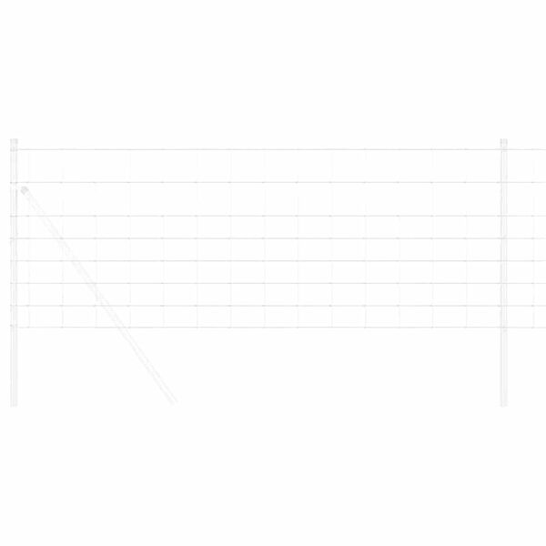 vidaXL Stängsel för åker / äng Silver 25 x 0,8 m Galvaniserat stål