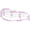 vidaXL Ottoman sängram med madrasser ljusgrå 160x200 cm sammet