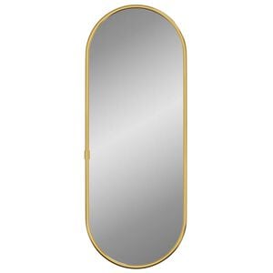 vidaXL V&auml;ggspegel guld 40x15 cm oval