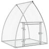 vidaXL Kaninbur silver 105x100x120 cm galvaniserat st&aring;l