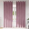 vidaXL M&ouml;rkl&auml;ggningsgardiner 2 pcs M&ouml;rkrosa 140 x 260 cm Sammet