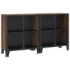 vidaXL F&ouml;rvaringssk&aring;p 2 st rustik brun 72x36x82 cm metall och MDF