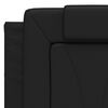 vidaXL Bed "Viana" with Mattress Black 140x200 cm Faux Leather