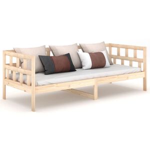 vidaXL Dagb&auml;dd massiv furu 90x200 cm