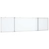 vidaXL Magnetisk whiteboard hopf&auml;llbar 160x40x1,7 cm aluminium
