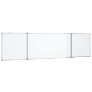 vidaXL Magnetisk whiteboard hopf&auml;llbar 160x40x1,7 cm aluminium
