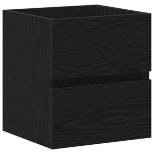 vidaXL Badrumssk&aring;p svart ek 41x38,5x45 cm konstruerat tr&auml;