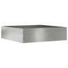 vidaXL Kant f&ouml;r gr&auml;smatta 50 x 50 x 13 cm Galvaniserat st&aring;l Silver