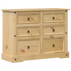 vidaXL Byr&aring; Corona 112x48x91 cm massiv furu