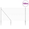 vidaXL St&auml;ngselstolpe Silver 100 x 1 m (13 mm n&auml;t) St&aring;l