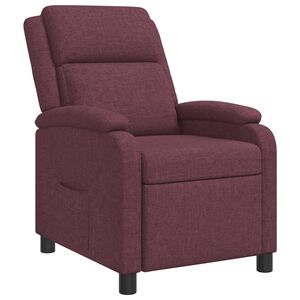 vidaXL Recliner Lila Tyg