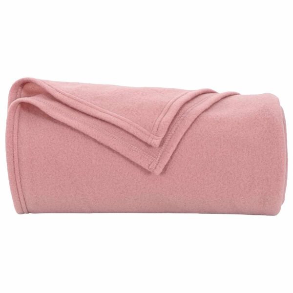 vidaXL Kastfilt Rosa 240 x 220 cm Fleece