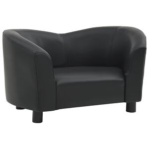 vidaXL Hundsoffa svart 67x41x39 cm konstl&auml;der