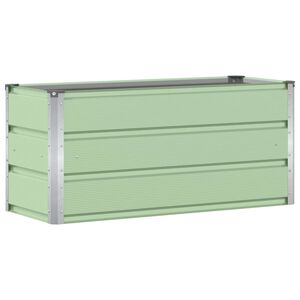 vidaXL Planteringsk&auml;rl Gr&ouml;n 100 x 40 x 45 cm St&aring;l