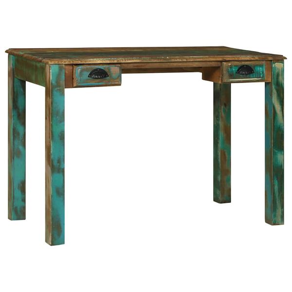 vidaXL Skrivbord Brun 112 x 55 x 76 cm Massivt återvunnet trä