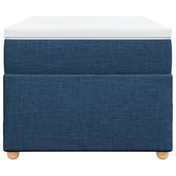 vidaXL Rams&auml;ng med madrass bl&aring; 90x200 cm tyg