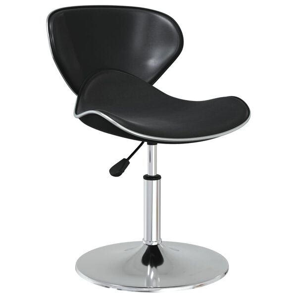 vidaXL Matstolar 4 st svart konstläder