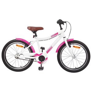 vidaXL Barncykel 18 Tum f&ouml;r 5-7 &aring;r gamla Rosa