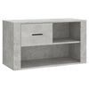 vidaXL Skosk&aring;p betonggr&aring; 80x35x45 cm konstruerat tr&auml;
