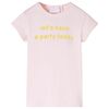 vidaXL T-shirt f&ouml;r barn mild rosa 140
