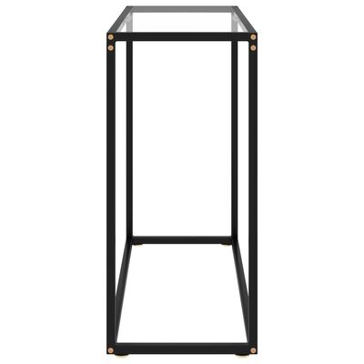 vidaXL Konsolbord transparent 80x35x75 cm härdat glas