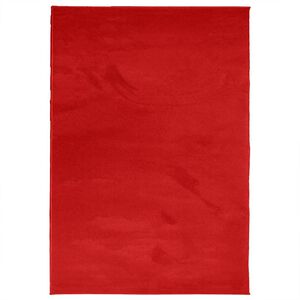 vidaXL Matta OVIEDO kort lugg r&ouml;d 140x200 cm