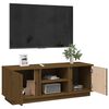 vidaXL Tv-bänk honungsbrun 110x35x40,5 cm massiv furu