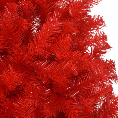 vidaXL Plastgran med fot röd 180 cm PVC