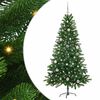 vidaXL Julgran med 150 LED-lampor med stativ Gr&ouml;n 150 cm PE